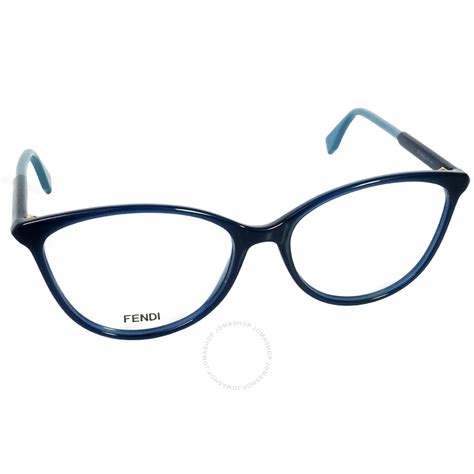 Fendi Transparent Cat Eye Ladies Eyeglasses FF 